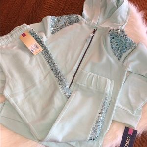 NWT Girls Jogger Set